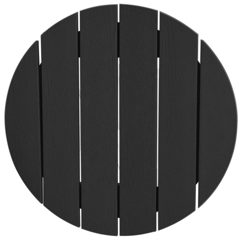 vidaXL Μαύρο Τραπέζι Μπαρ 55x55x107 εκ.