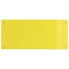 vidaXL Πίσω Πάνελ Κουζίνας 2 pcs Κίτρινο 90 x 40 cm σκληρυμένο γυαλί