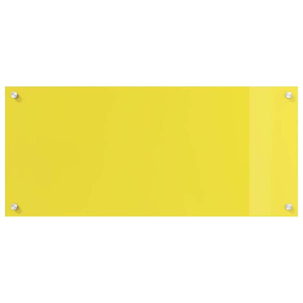 vidaXL Πίσω Πάνελ Κουζίνας 2 pcs Κίτρινο 90 x 40 cm σκληρυμένο γυαλί