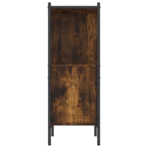 vidaXL Βιβλιοθήκη Καπνιστή Δρυς 72x28x77,5εκ. από Επεξεργασμένο Ξύλο