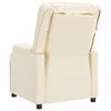 vidaXL Πολυθρόνα Μασάζ Κρεμ από Συνθετικό Δέρμα