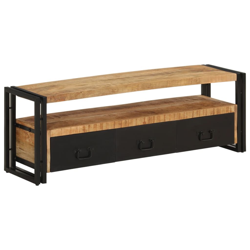 vidaXL Έπιπλο Τηλεόρασης 120 x 30 x 40 εκ. από Μασίφ Ξύλο Μάνγκο