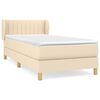 vidaXL &Kappa;&rho;&epsilon;&beta;ά&tau;&iota; Boxspring &mu;&epsilon; &Sigma;&tau;&rho;ώ&mu;&alpha; &Kappa;&rho;&epsilon;&mu; 100 x 200 &epsilon;&kappa;. &Upsilon;&phi;&alpha;&sigma;&mu;ά&tau;&iota;&nu;&omicron;
