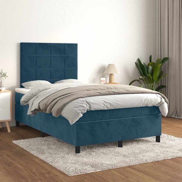 vidaXL &Kappa;&rho;&epsilon;&beta;ά&tau;&iota; Boxspring &mu;&epsilon; &Sigma;&tau;&rho;ώ&mu;&alpha; &Sigma;&kappa;&omicron;ύ&rho;&omicron; &Mu;&pi;&lambda;&epsilon; 120x190 &epsilon;&kappa;. &Beta;&epsilon;&lambda;&omicron;ύ&delta;&iota;&nu;&omicron;