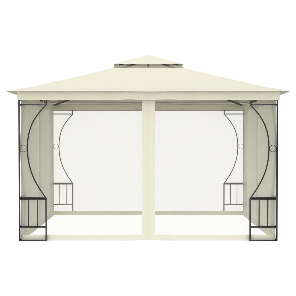 vidaXL Κιόσκι με Δίχτυα Κρεμ 300 x 300 x 265 εκ.