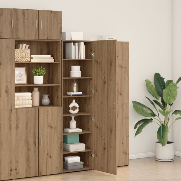 vidaXL Highboard 2 pcs Artisan Oak 50 x 42,5 x 185 &epsilon;&kappa;.