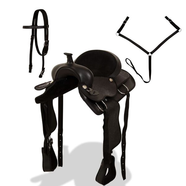 vidaXL &Sigma;έ&lambda;&alpha;, &Chi;&alpha;&lambda;&iota;&nu;ά&rho;&iota; & &Pi;&rho;&omicron;&sigma;&tau;&epsilon;&rho;&nu;ί&delta;&iota;&omicron; Western &Mu;&alpha;ύ&rho;&alpha; 17" &Gamma;&nu;ή&sigma;&iota;&omicron; &Delta;έ&rho;&mu;&alpha;