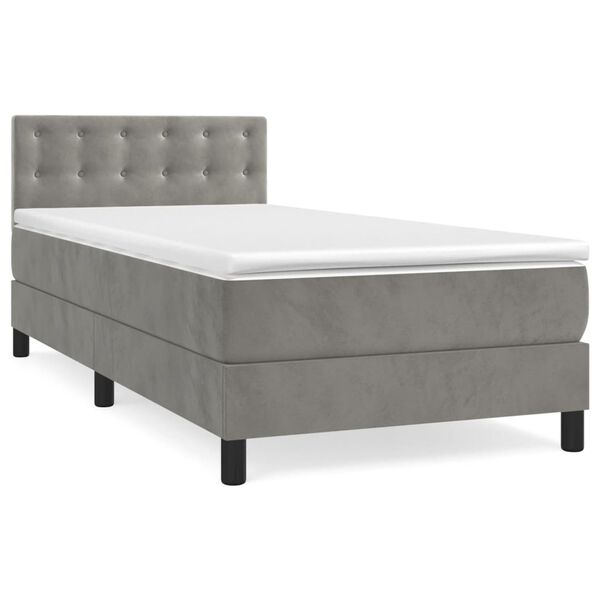 vidaXL &Kappa;&rho;&epsilon;&beta;ά&tau;&iota; Boxspring &mu;&epsilon; &Sigma;&tau;&rho;ώ&mu;&alpha; &Alpha;&nu;&omicron;&iota;&chi;&tau;ό &Gamma;&kappa;&rho;&iota; 80x200 &epsilon;&kappa;. &Beta;&epsilon;&lambda;&omicron;ύ&delta;&iota;&nu;&omicron;