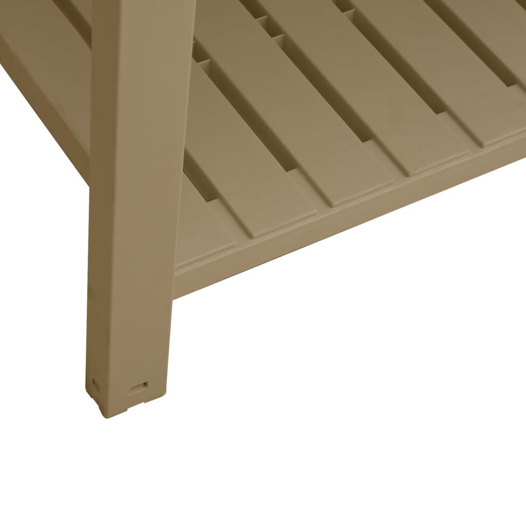vidaXL Υπερυψωμ. Ζαρντινιέρα Κήπου Αν. Καφέ 110x45x79 εκ. Πολυπρ/λένιο