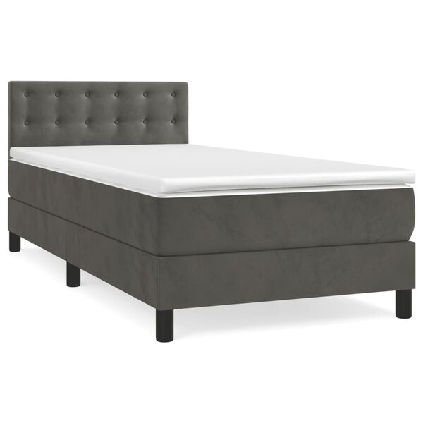 vidaXL &Kappa;&rho;&epsilon;&beta;ά&tau;&iota; Boxspring &mu;&epsilon; &Sigma;&tau;&rho;ώ&mu;&alpha; &Sigma;&kappa;&omicron;ύ&rho;&omicron; &Gamma;&kappa;&rho;&iota; 80x200 &epsilon;&kappa;. &Beta;&epsilon;&lambda;&omicron;ύ&delta;&iota;&nu;&omicron;