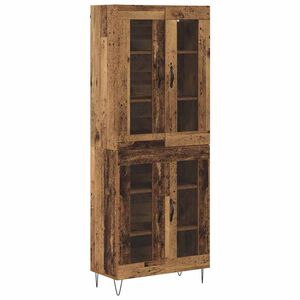 vidaXL Highboard &Pi;&alpha;&lambda;&iota;ό &Xi;ύ&lambda;&omicron; 69,5 x 34 x 180 &epsilon;&kappa;. &Epsilon;&pi;&epsilon;&xi;&epsilon;&rho;&gamma;&alpha;&sigma;&mu;έ&nu;&omicron; &xi;ύ&lambda;&omicron;