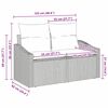 vidaXL Καναπές Κήπου με μαξιλάρι Μαύρο 123 x 62 x 69εκ συνθετικό ρατάν