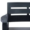 vidaXL Σετ Επίπλων Εξωτερικού Χώρου 4 Τεμαχίων Ανθρακί Πλαστικό