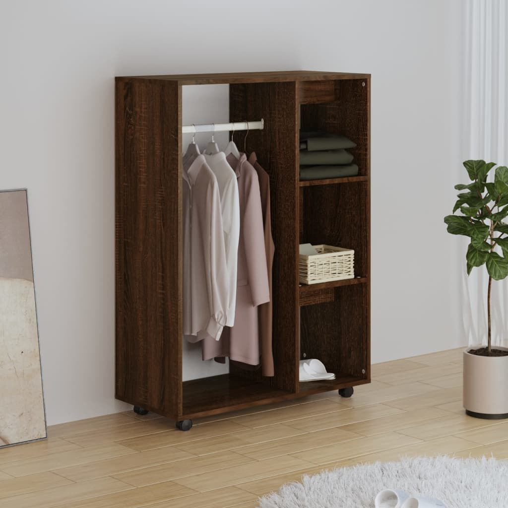 vidaXL Ντουλάπα Καφέ Δρυς 80 x 40 x 110 εκ. από Επεξεργασμένο Ξύλο