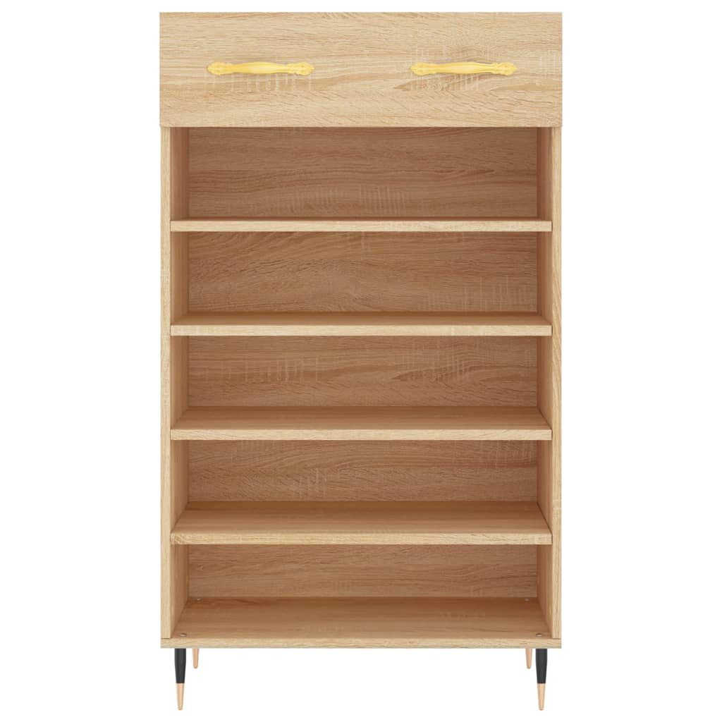 vidaXL Παπουτσοθήκη Sonoma Δρυς 60x35x105 εκ. από Επεξεργασμένο Ξύλο