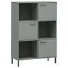 vidaXL &Beta;&iota;&beta;&lambda;&iota;&omicron;&theta;ή&kappa;&eta; OSLO &Gamma;&kappa;&rho;&iota; 90x35x128,5 &epsilon;&kappa;. &Mu;&alpha;&sigma;ί&phi; &Xi;ύ&lambda;&omicron; &mu;&epsilon; &Mu;&epsilon;&tau;. &Pi;ό&delta;&iota;&alpha;