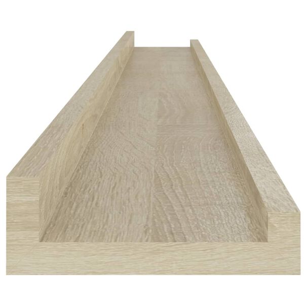 vidaXL Ράφια Τοίχου 2 τεμ. Sonoma Δρυς 100 x 9 x 3 εκ.