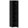 vidaXL Highboard 2 pcs &Mu;&alpha;ύ&rho;&eta; &Omicron;&xi;&upsilon;ά 30 x 42,5 x 185 &epsilon;&kappa;