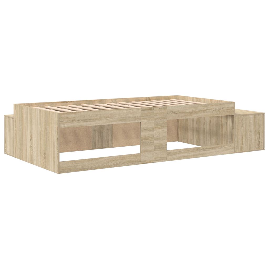 vidaXL Κρεβάτι Αποθήκευσης Σόνoma Oak 75x190 εκ.