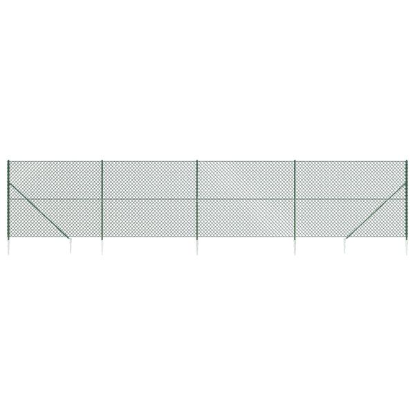 vidaXL Συρματόπλεγμα Περίφραξης Πράσινο 2,2 x 10 μ. με Καρφωτές Βάσεις