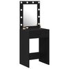 vidaXL Κομοδίνο Μαύρη δρυς 50 x 41 x 135 εκ Επεξεργασμένο ξύλο