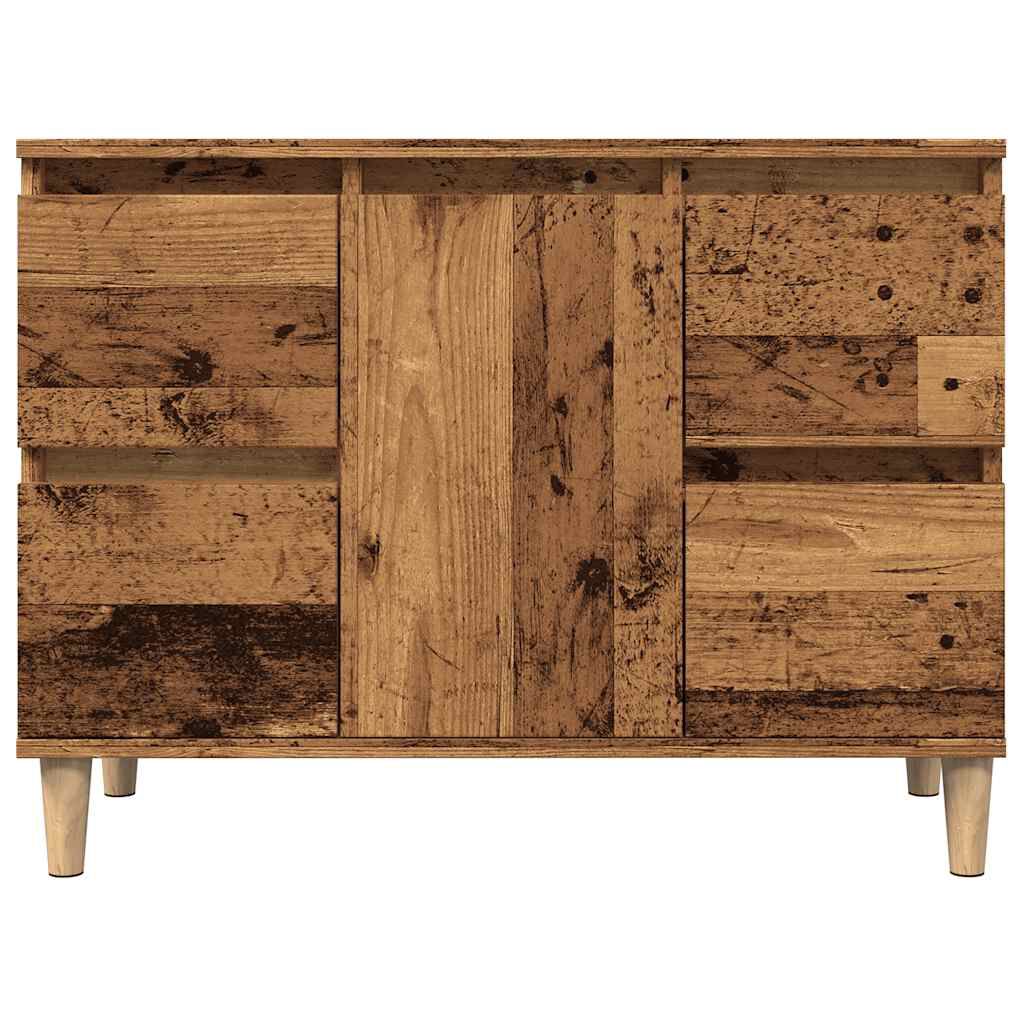 vidaXL Ντουλάπι νιπτήρα Παλιό ξύλο 80x33x60 cm Κατασκευασμένο ξύλο