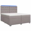 vidaXL &Kappa;&rho;&epsilon;&beta;ά&tau;&iota; box spring &mu;&epsilon; &sigma;&tau;&rho;ώ&mu;&alpha; Taupe 200 x 200 cm Ύ&phi;&alpha;&sigma;&mu;&alpha;