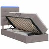 vidaXL LED &Kappa;&rho;&epsilon;&beta;ά&tau;&iota; &alpha;&pi;&omicron;&theta;ή&kappa;&epsilon;&upsilon;&sigma;&eta;&sigmaf; &mu;&epsilon; &sigma;&tau;&rho;ώ&mu;&alpha; Taupe 90 x 200 cm Ύ&phi;&alpha;&sigma;&mu;&alpha;