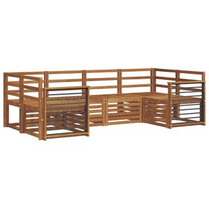 vidaXL &Sigma;&epsilon;&tau; &Kappa;&alpha;&nu;&alpha;&pi;έ 6 pcs &Phi;&upsilon;&sigma;&iota;&kappa;ό &Sigma;&tau;&epsilon;&rho;&epsilon;ό &Xi;ύ&lambda;&omicron; &Alpha;&kappa;&alpha;&kappa;ί&alpha;&sigmaf;