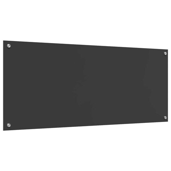 vidaXL Πλακάκι Κουζίνας Σκούρο Γκρι 120x50x0,6 εκ από Σκληρυμένο Γυαλί