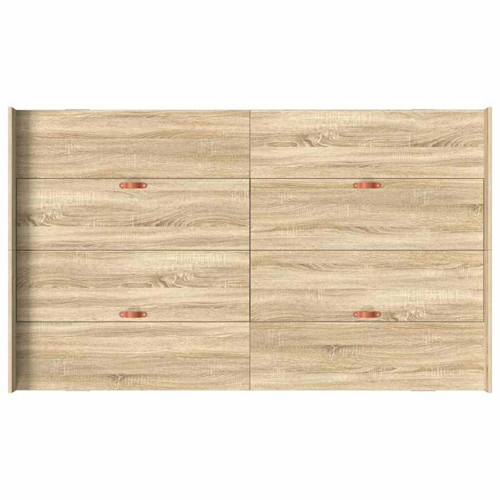 vidaXL Κρεβάτι με αποθηκευτικό χώρο Sonoma Δρυς 120 x 200 cm