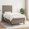 vidaXL &Kappa;&rho;&epsilon;&beta;ά&tau;&iota; Boxspring &mu;&epsilon; &Sigma;&tau;&rho;ώ&mu;&alpha; Taupe 90x190 &epsilon;&kappa;.&Upsilon;&phi;&alpha;&sigma;&mu;ά&tau;&iota;&nu;&omicron;
