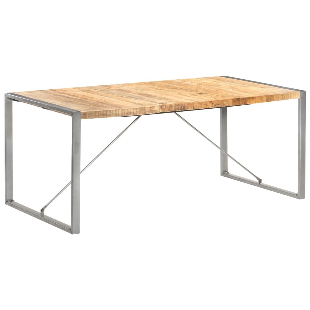 vidaXL Τραπεζαρία 180 x 90 x 75 εκ. από Μασίφ Ακατέργαστο Ξύλο Μάνγκο