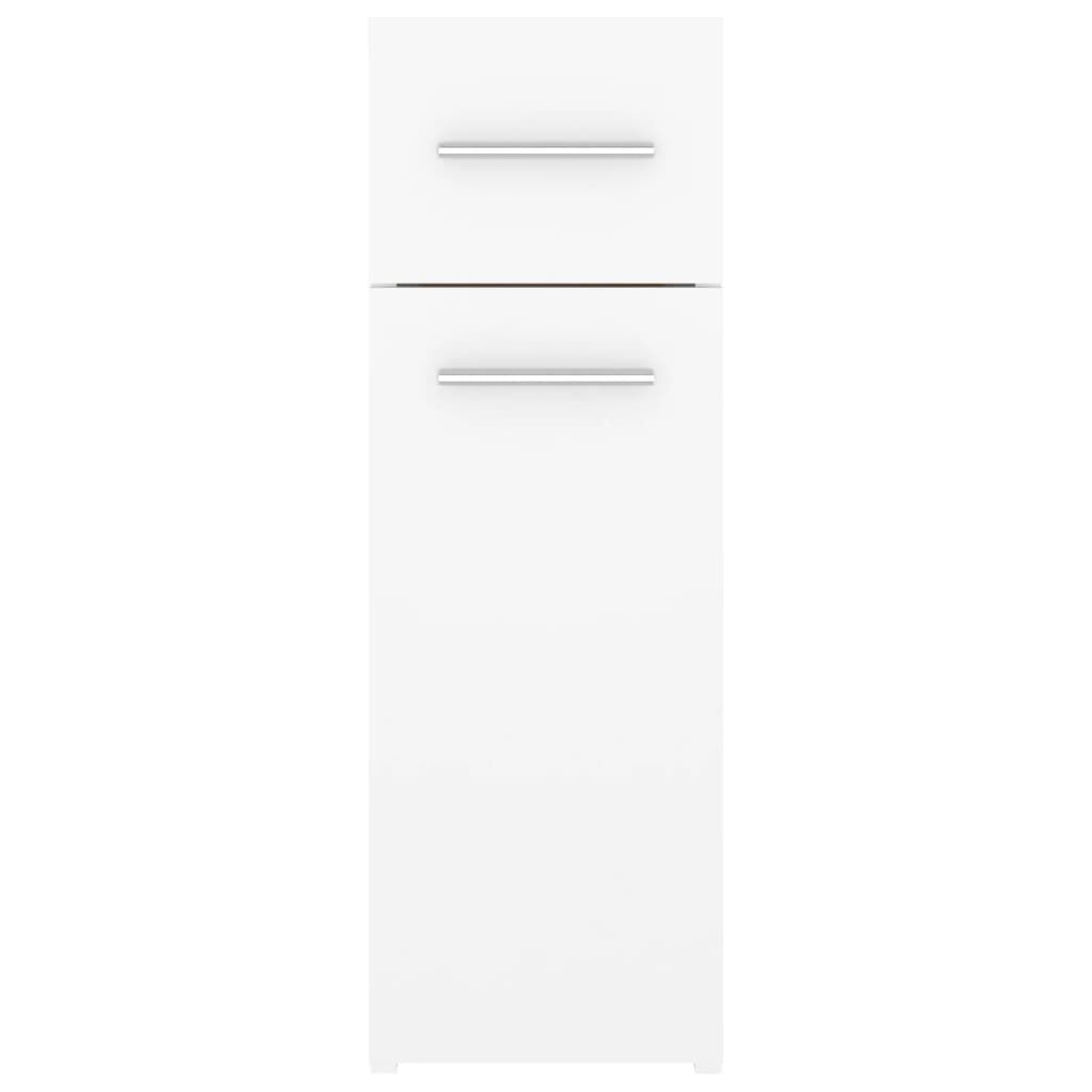 vidaXL Συρταριέρα Γενικής Χρήσης Λευκή 20 x 45,5 x 60 εκ. Επεξ. Ξύλο