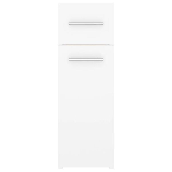 vidaXL Συρταριέρα Γενικής Χρήσης Λευκή 20 x 45,5 x 60 εκ. Επεξ. Ξύλο