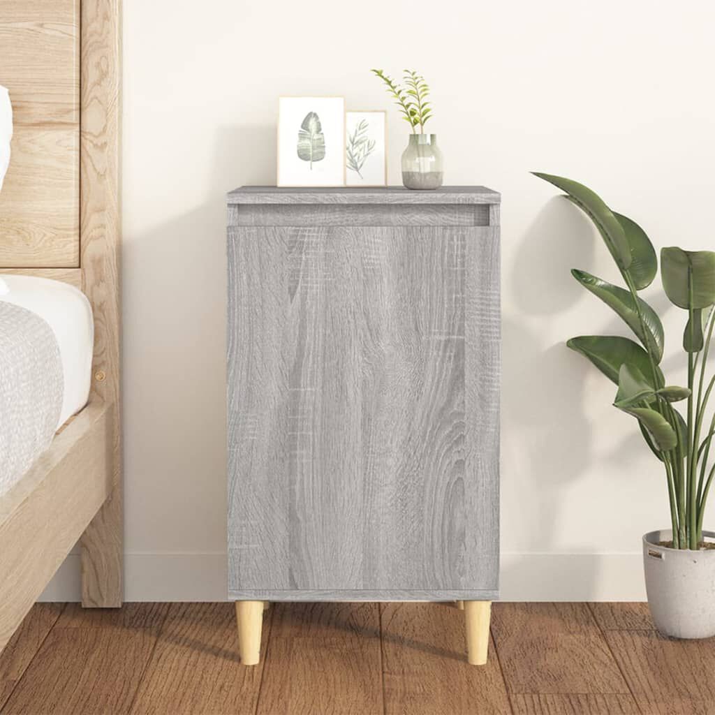 vidaXL Κομοδίνο Γκρι Sonoma 40x35x70 εκ. από Επεξεργασμένο Ξύλο