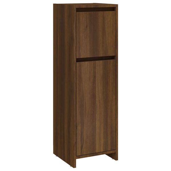 vidaXL Ντουλάπι Μπάνιου Καφέ Δρυς 30x30x95 εκ. Επεξεργασμένο Ξύλο