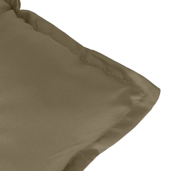 vidaXL Μαξιλάρια Πάγκου Κήπου 2 τεμ. Taupe Μελανζέ 100x50x7 εκ. Ύφ.