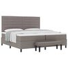 vidaXL &Kappa;&rho;&epsilon;&beta;ά&tau;&iota; &mu;&epsilon; &epsilon;&lambda;&alpha;&tau;ή&rho;&iota;&alpha; &mu;&epsilon; &kappa;&epsilon;&phi;&alpha;&lambda;ά&rho;&iota; Taupe 200 x 200 cm ύ&phi;&alpha;&sigma;&mu;&alpha;