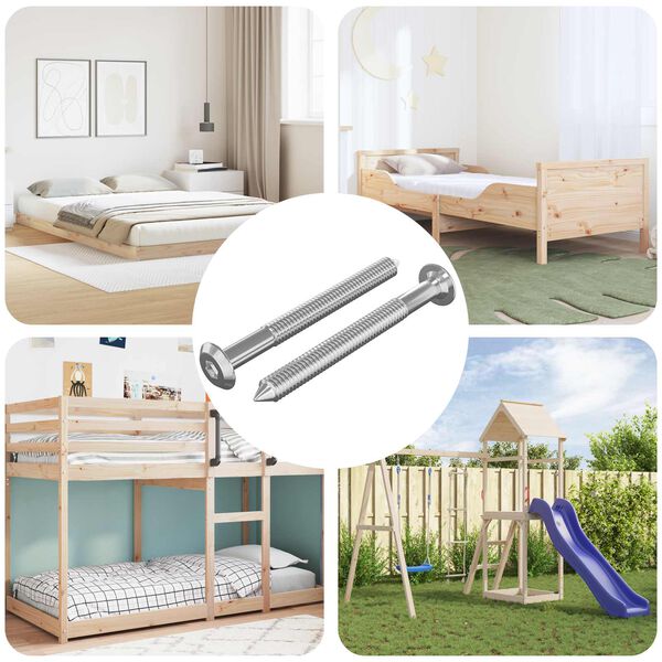 vidaXL &Beta;ί&delta;&epsilon;&sigmaf; &epsilon;&pi;ί&pi;&lambda;&omega;&nu; 2 pcs &Alpha;&sigma;&eta;&mu;ί M6 x 60 &chi;&iota;&lambda;. &Alpha;&tau;&sigma;ά&lambda;&iota;