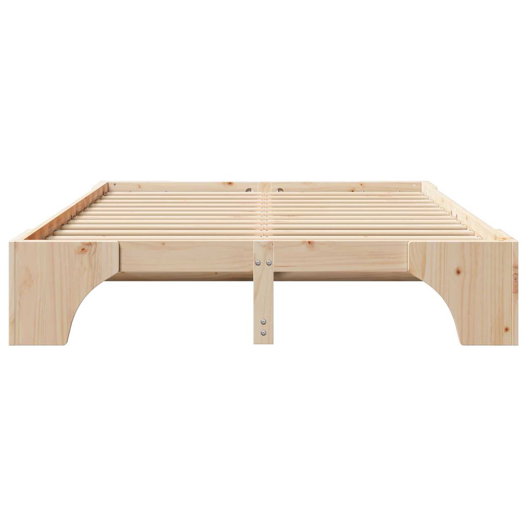 vidaXL Κρεβάτι Φυσικό Μασίφ ξύλο πεύκου 160 x 200 εκ. Modular Κρεβάτι