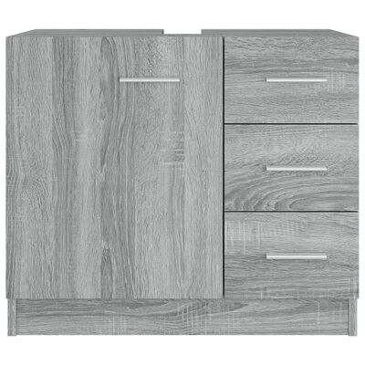 vidaXL Ντουλάπι Νιπτήρα Grey Sonoma 63x38,50x54 εκ. Επεξεργ. Ξύλο