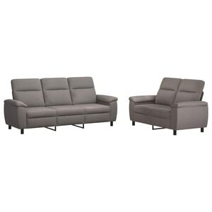 vidaXL &Sigma;&epsilon;&tau; &Kappa;&alpha;&nu;&alpha;&pi;έ 2 pcs Taupe Ύ&phi;&alpha;&sigma;&mu;&alpha;