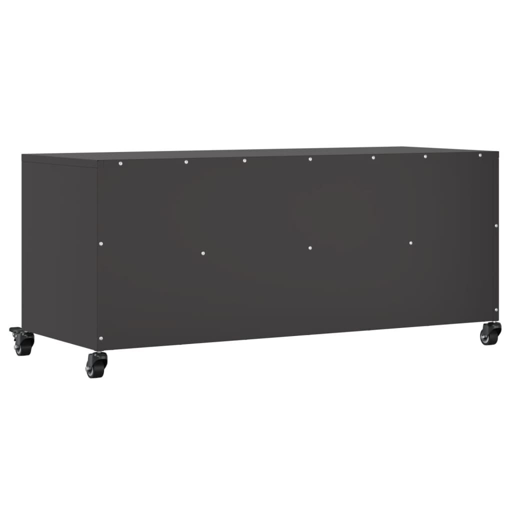 vidaXL Έπιπλο Τηλεόρασης Μαύρο 100,5x39x43,5 εκ. Ατσάλι