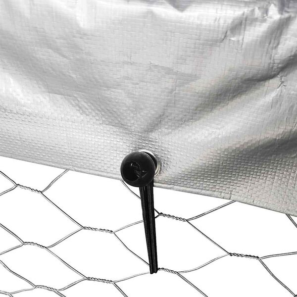 vidaXL Κλουβί Σκύλου Εξωτερικού Χώρου 600 x 200 x 150 εκ. με Στέγαστρο
