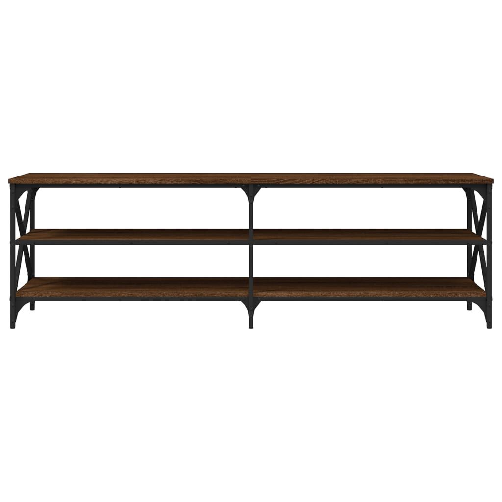 vidaXL Έπιπλο Τηλεόρασης Καφέ Δρυς 160x40x50 εκ. Επεξεργασμένο Ξύλο