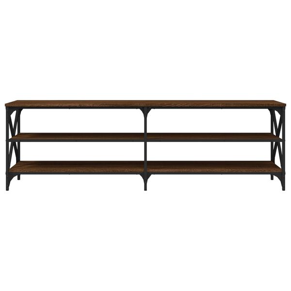 vidaXL Έπιπλο Τηλεόρασης Καφέ Δρυς 160x40x50 εκ. Επεξεργασμένο Ξύλο