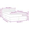 vidaXL &Kappa;&rho;&epsilon;&beta;ά&tau;&iota; Boxspring &mu;&epsilon; &Sigma;&tau;&rho;ώ&mu;&alpha; &Alpha;&nu;&omicron;&iota;&chi;&tau;ό &Gamma;&kappa;&rho;&iota; 140x210 &epsilon;&kappa;. &Beta;&epsilon;&lambda;&omicron;ύ&delta;&iota;&nu;&omicron;