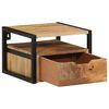 vidaXL Κομοδίνο Επιτοίχιο με Αποθ. Χώρο 35x35x25εκ. Μασίφ Ξύλο Ακακίας