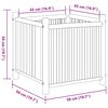 vidaXL Ζαρντινιέρα 50x50x50 εκ. από Μπαμπού